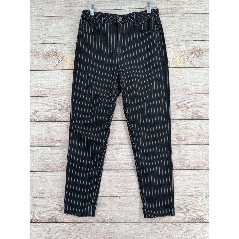 BDG Striped Mom Jeans Women's Size 28x32‎ Black/White